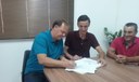 Ato de posse do vereador Sr. Ilário Baumgardt a Presidência da Câmara Ato de posse do vereador Sr. Ilário Baumgardt a Presidência da Câmara