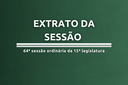 EXTRATO DA SESSÃO