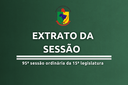 EXTRATO DA SESSÃO