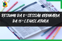 Extrato da Sessão Legislativa. Extrato da Sessão Legislativa.