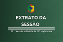 EXTRATO DA SESSÃO EXTRATO DA SESSÃO