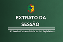 EXTRATO DA SESSÃO EXTRATO DA SESSÃO