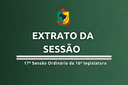 EXTRATO DA SESSÃO EXTRATO DA SESSÃO
